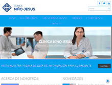 Tablet Screenshot of clinicaninojesus.com